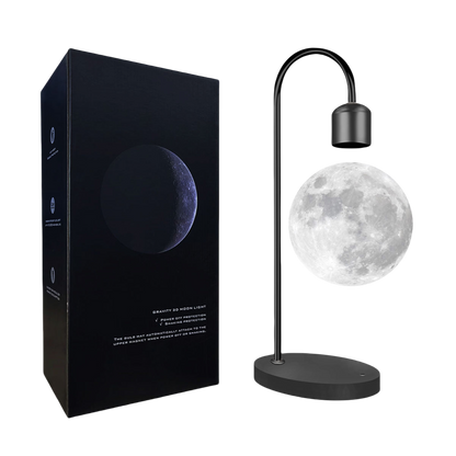 Creative Magnetic Levitation Moon Lamp for Home Decoration and LED Night Light with Wireless Charging