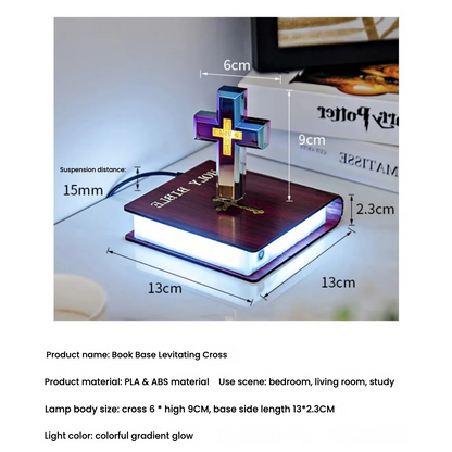 Book Base Levitating Cross