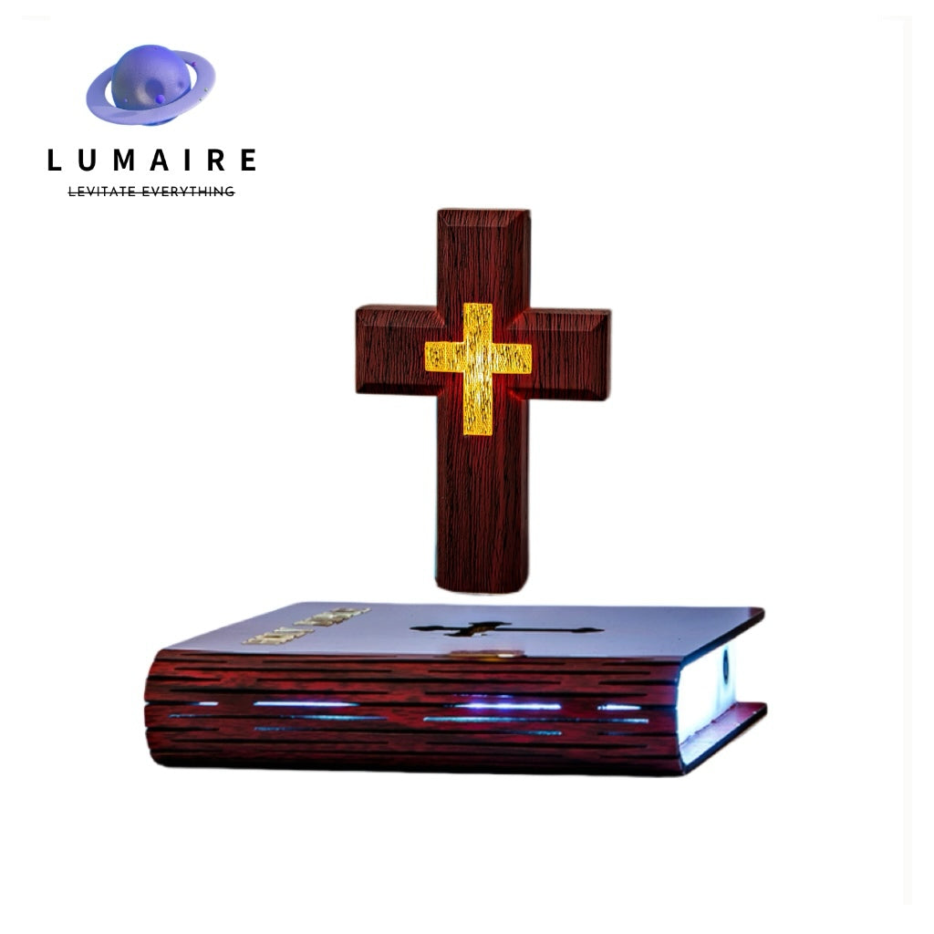 Book Base Levitating Cross